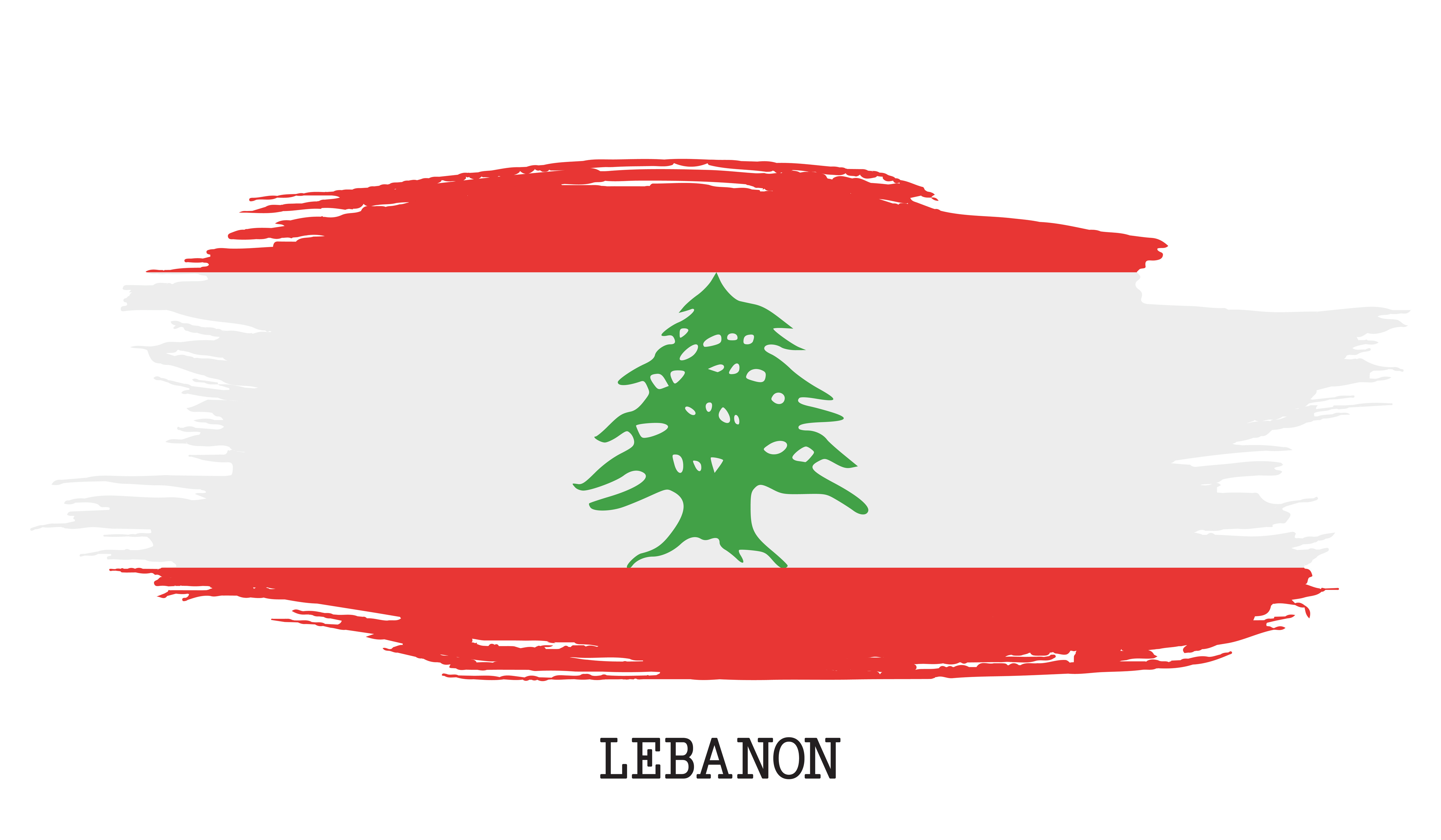 Libanon vlajka