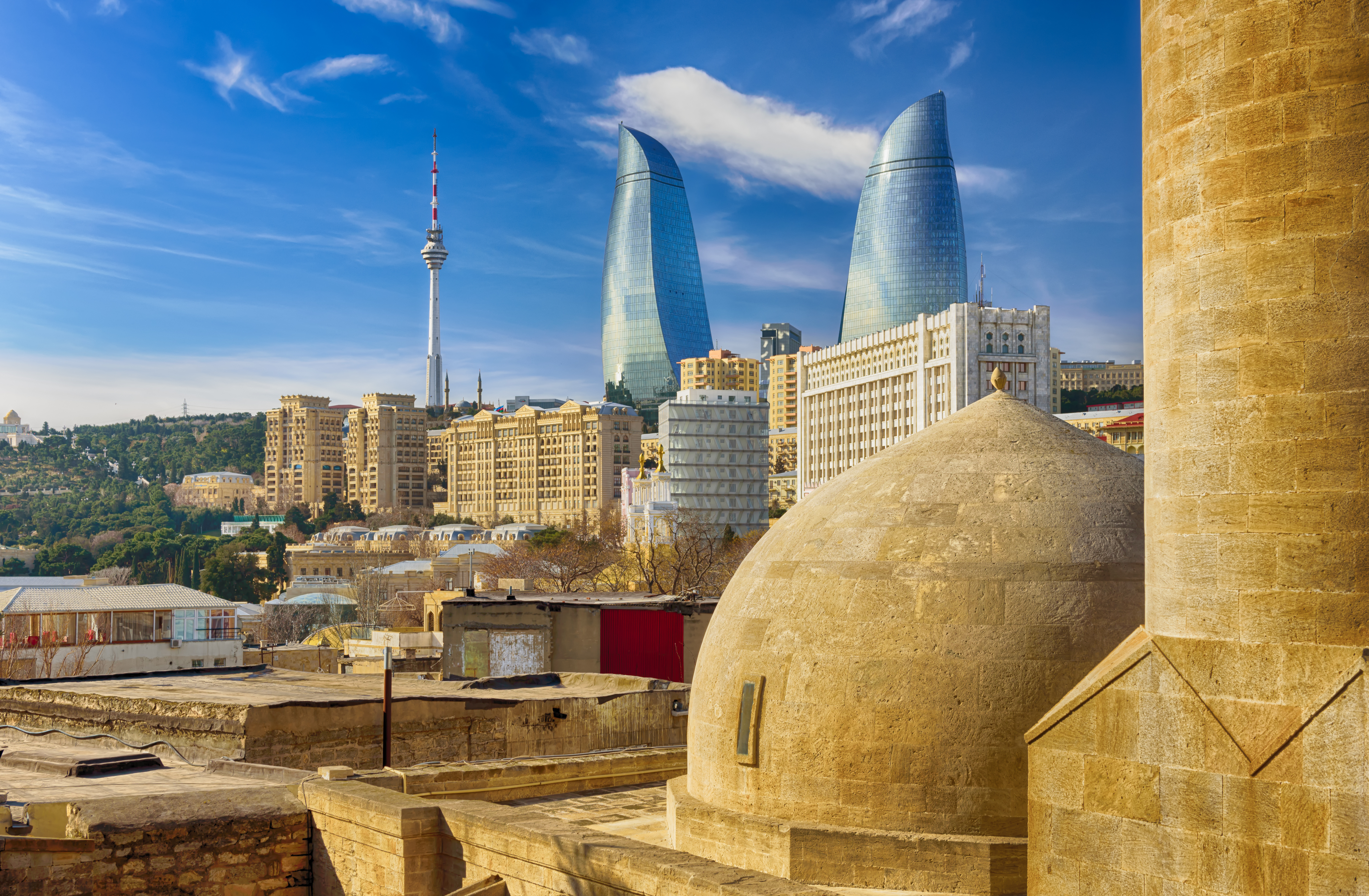 Azerbajdžan pohľad na mesto