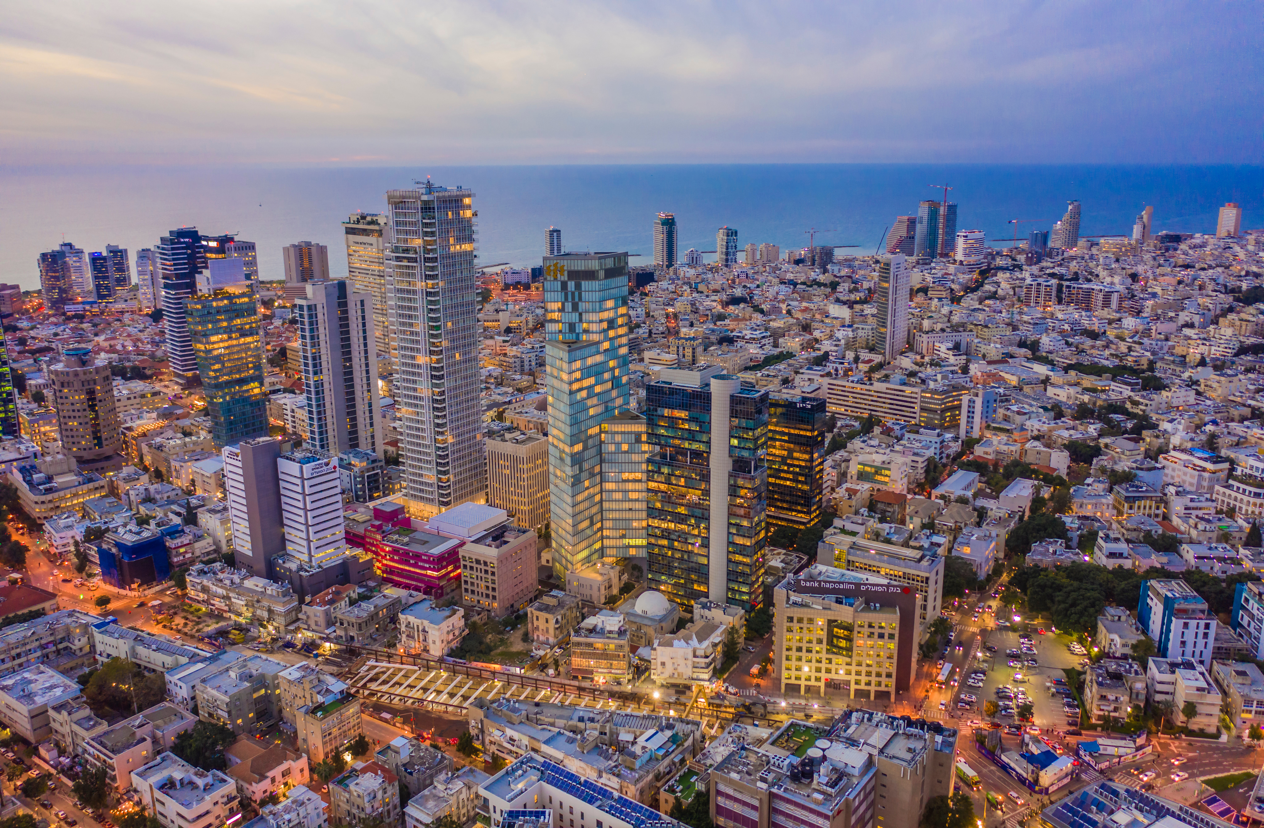 Izrael Tel Aviv pohľad na mesto 