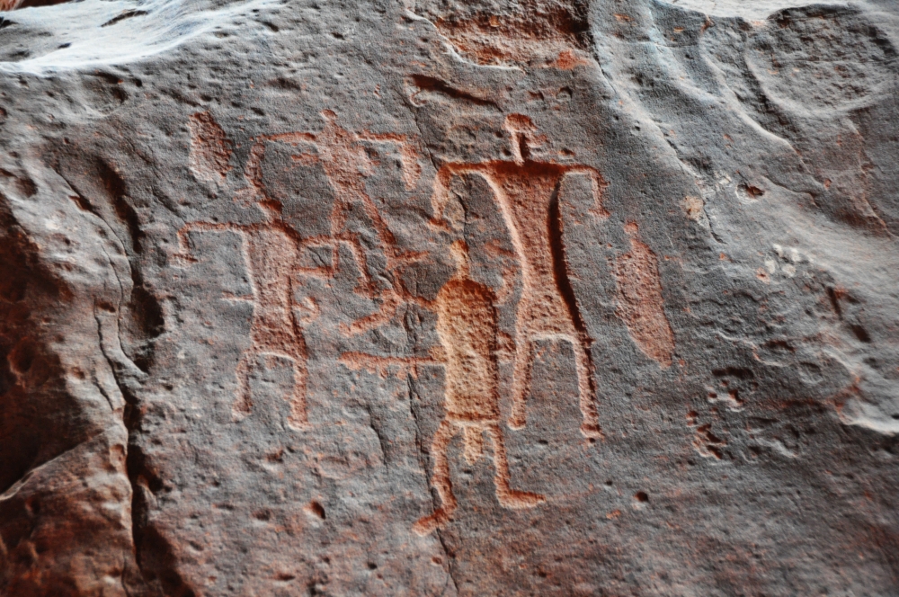 Wadi Rum petroglyfy