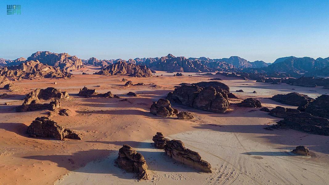 Púšť Jibal Hisma v Saudskej Arábii